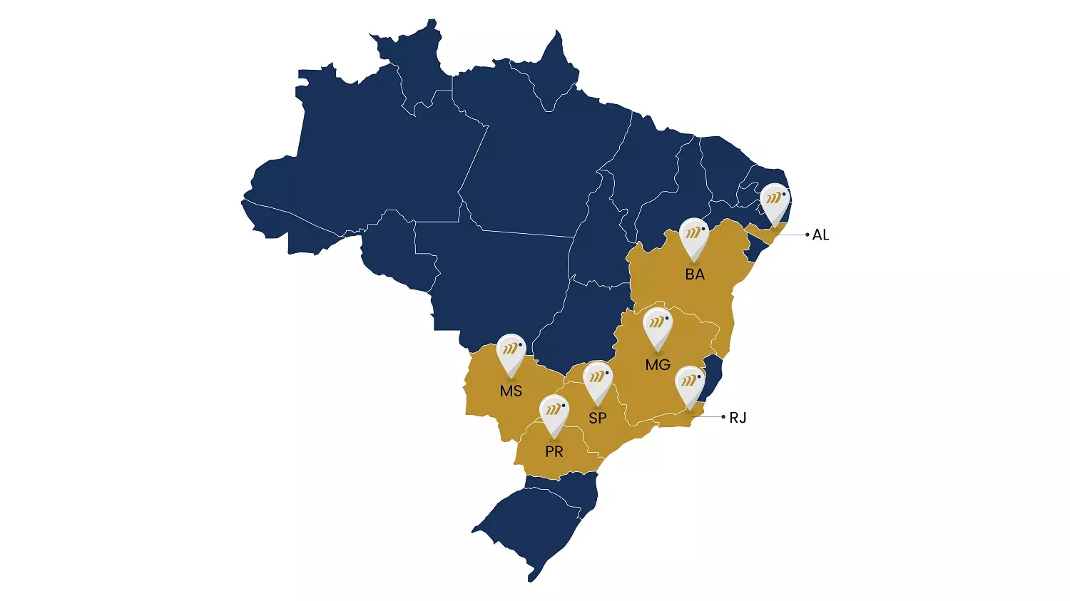 mapa do brasil com localiades da masterPlan